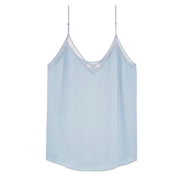 Babaton Tops - Babaton Galen Camisole in light blue with mesh neckline Sz L excellent condition